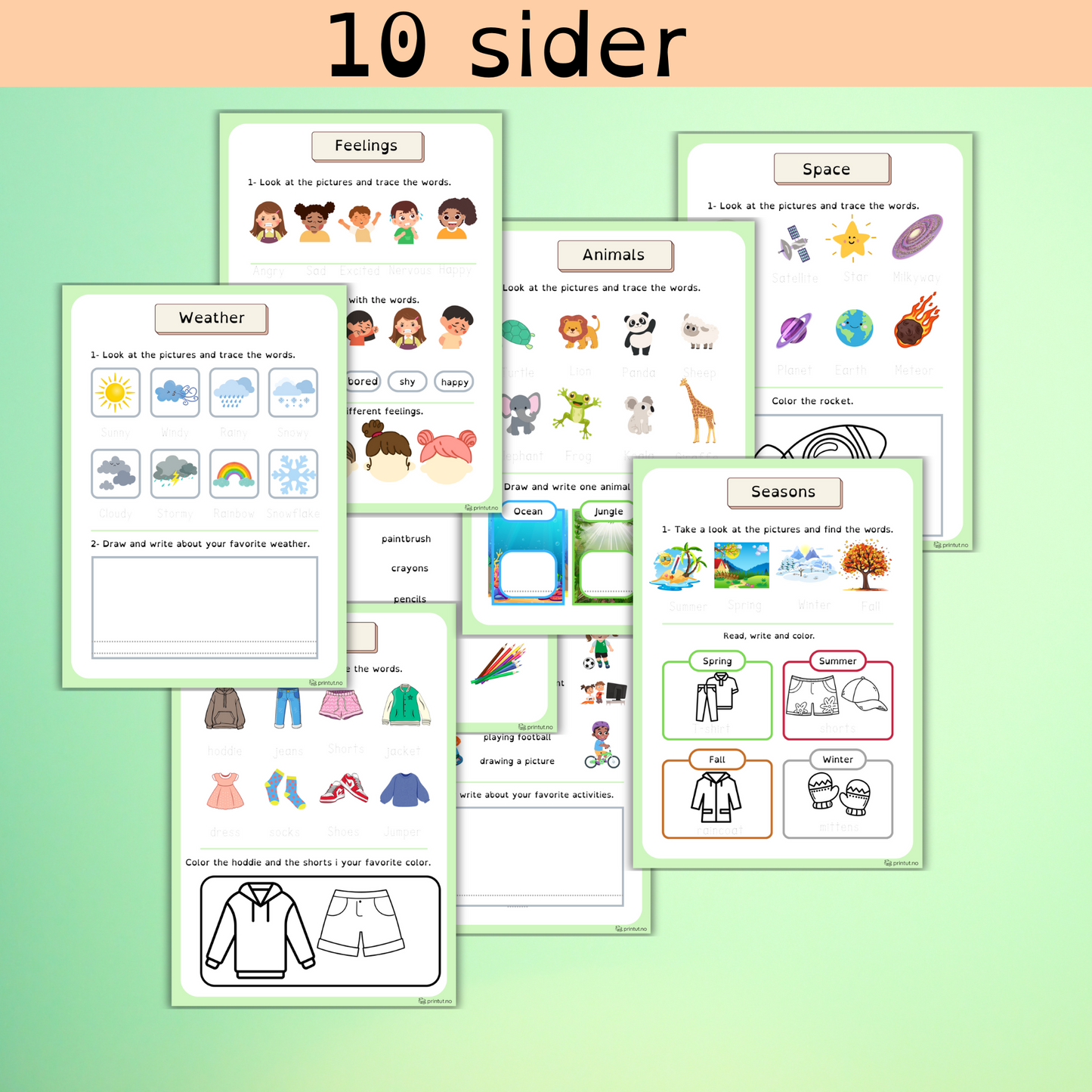 English booklet 1B | Grunnleggende engelsk for barn