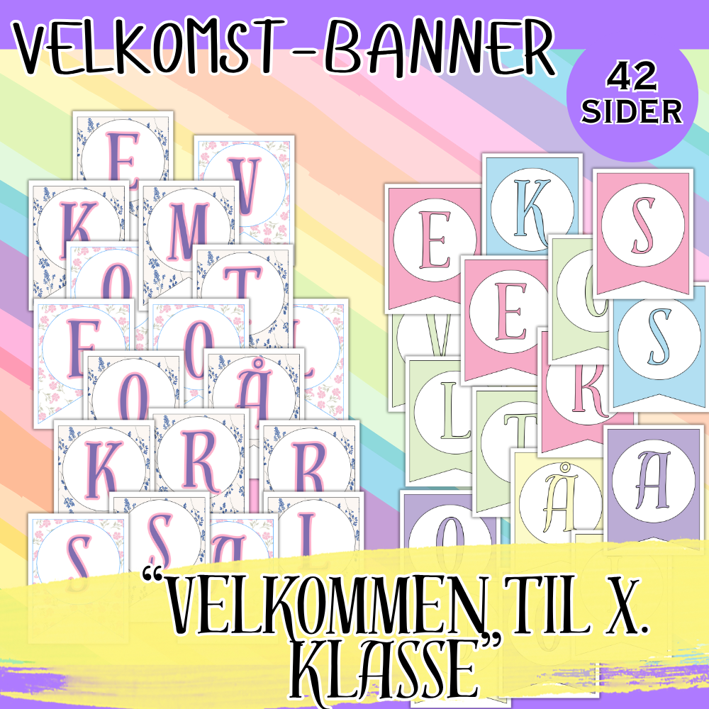 Stor dekorpakke til klasserom - 220+ sider