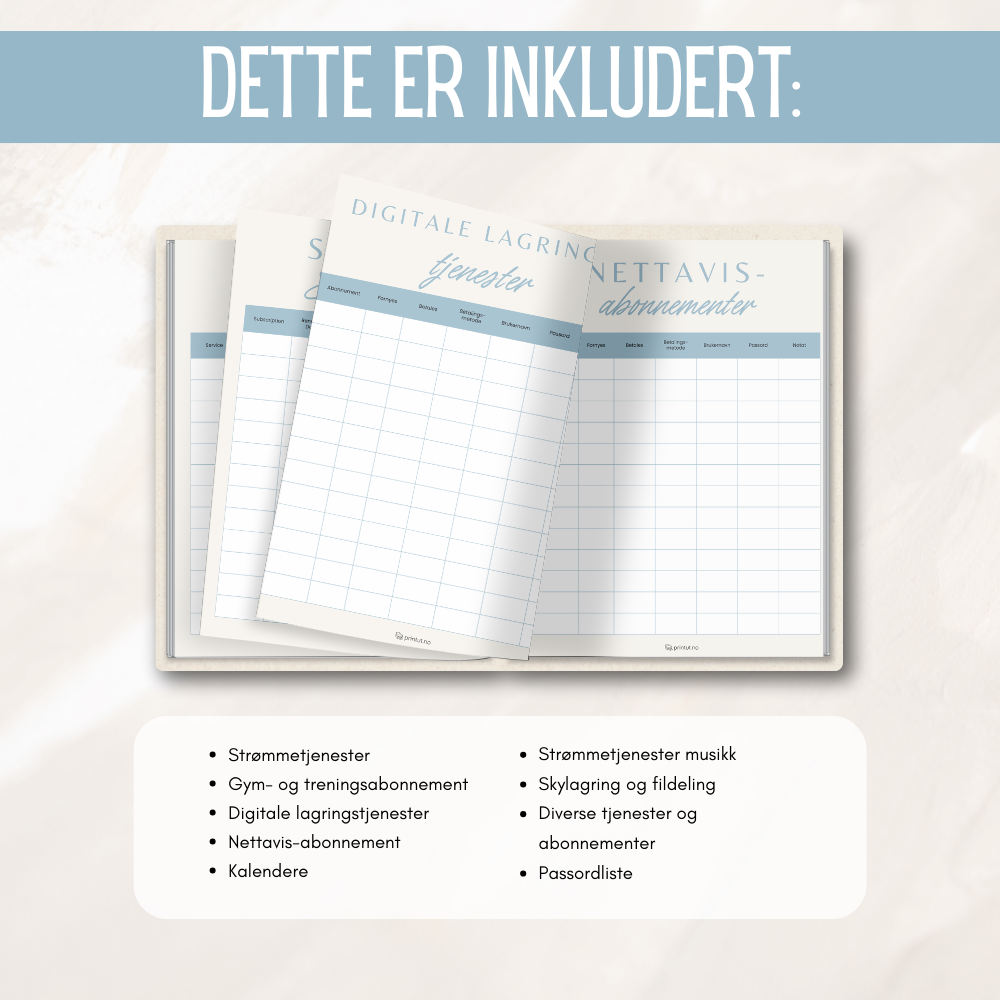 Viser innholdet. oversikt over digitale strømmetjenester