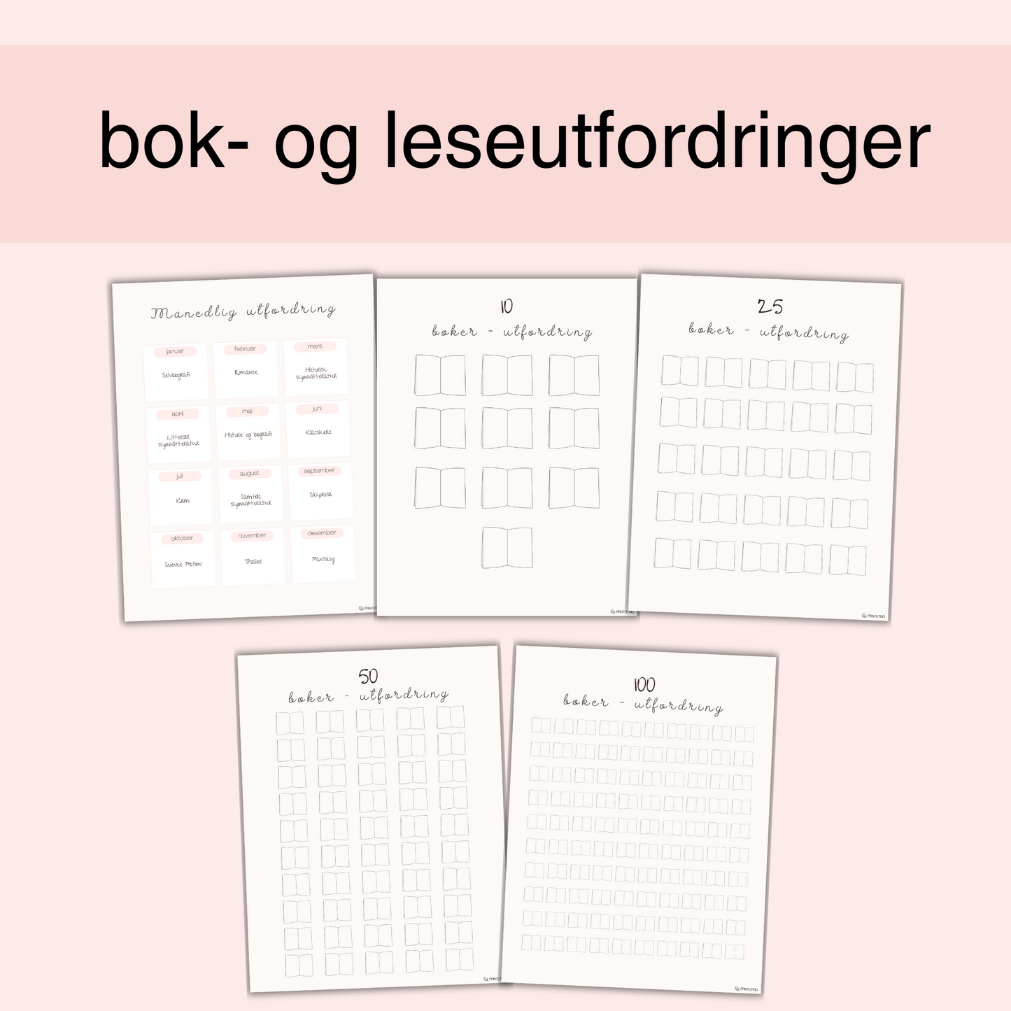 Notatside for å skrive ned tanker og refleksjoner om leste bøker.