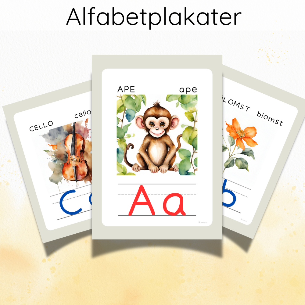 Alfabetplakater A-Å