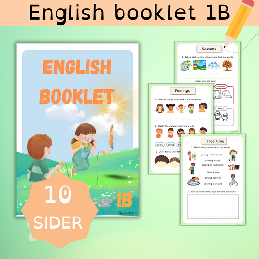 English booklet 1B | Grunnleggende engelsk for barn