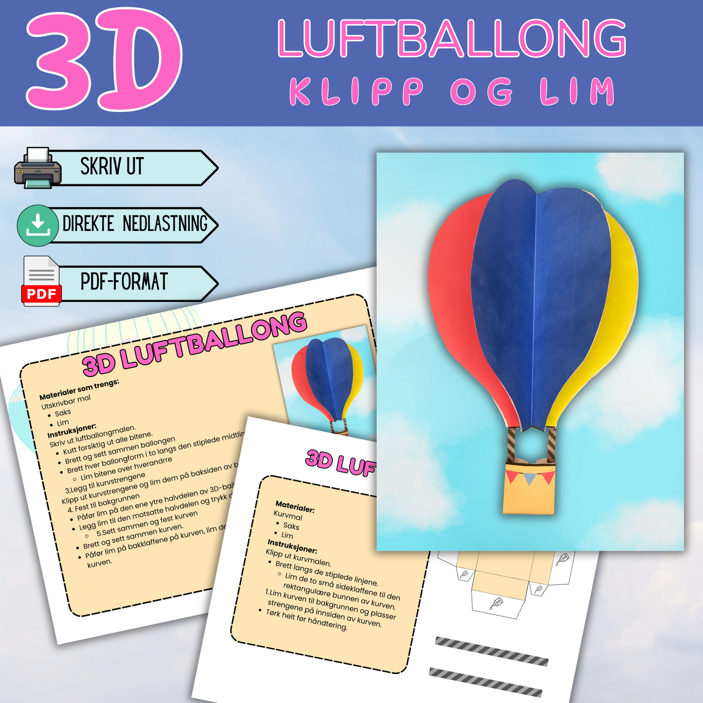 3D luftballong