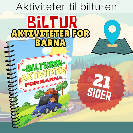 Aktiviteter til bilturen - 21 sider