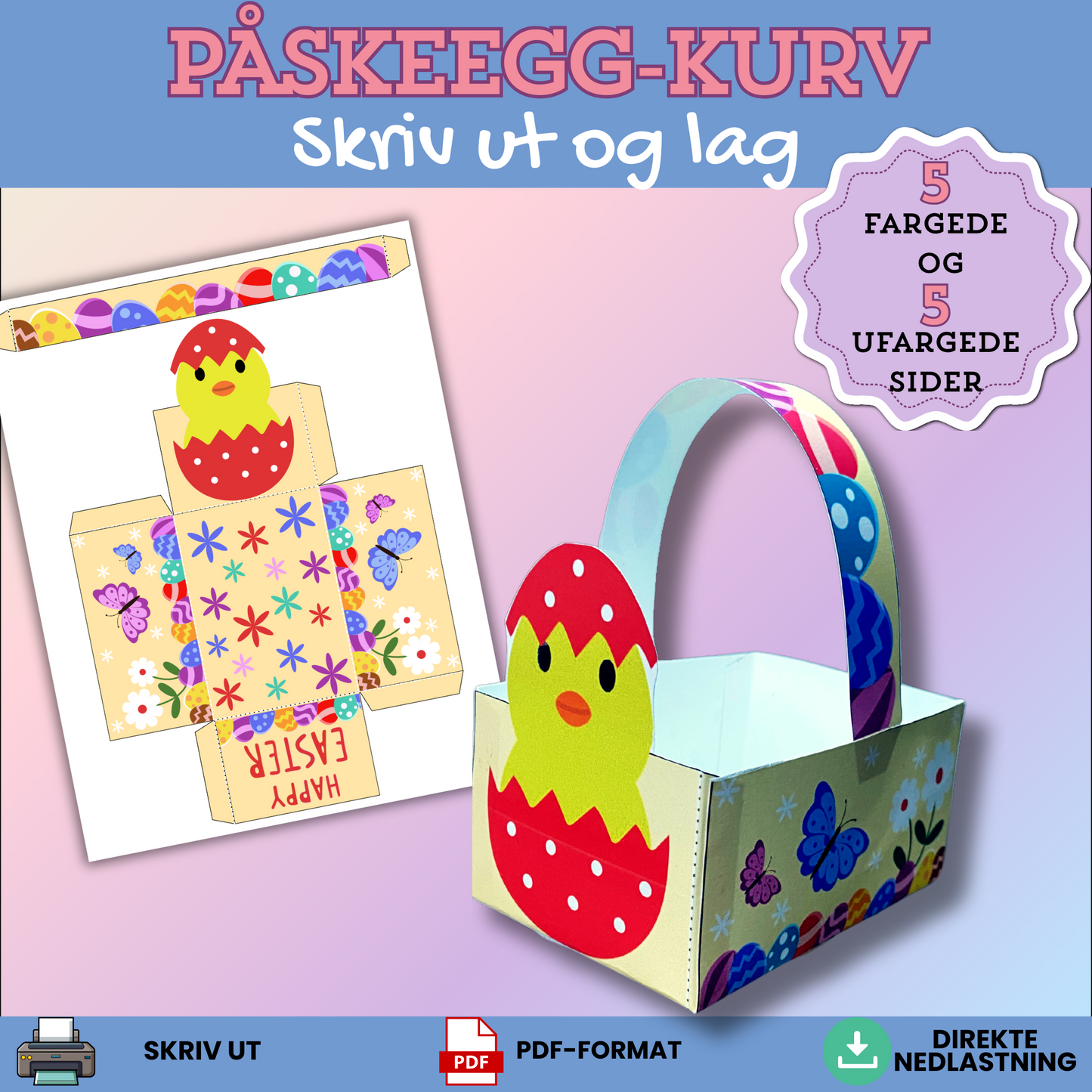 Påskeegg-kurv