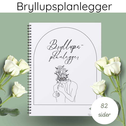 Bryllupsplanlegger - hvit, 82 sider