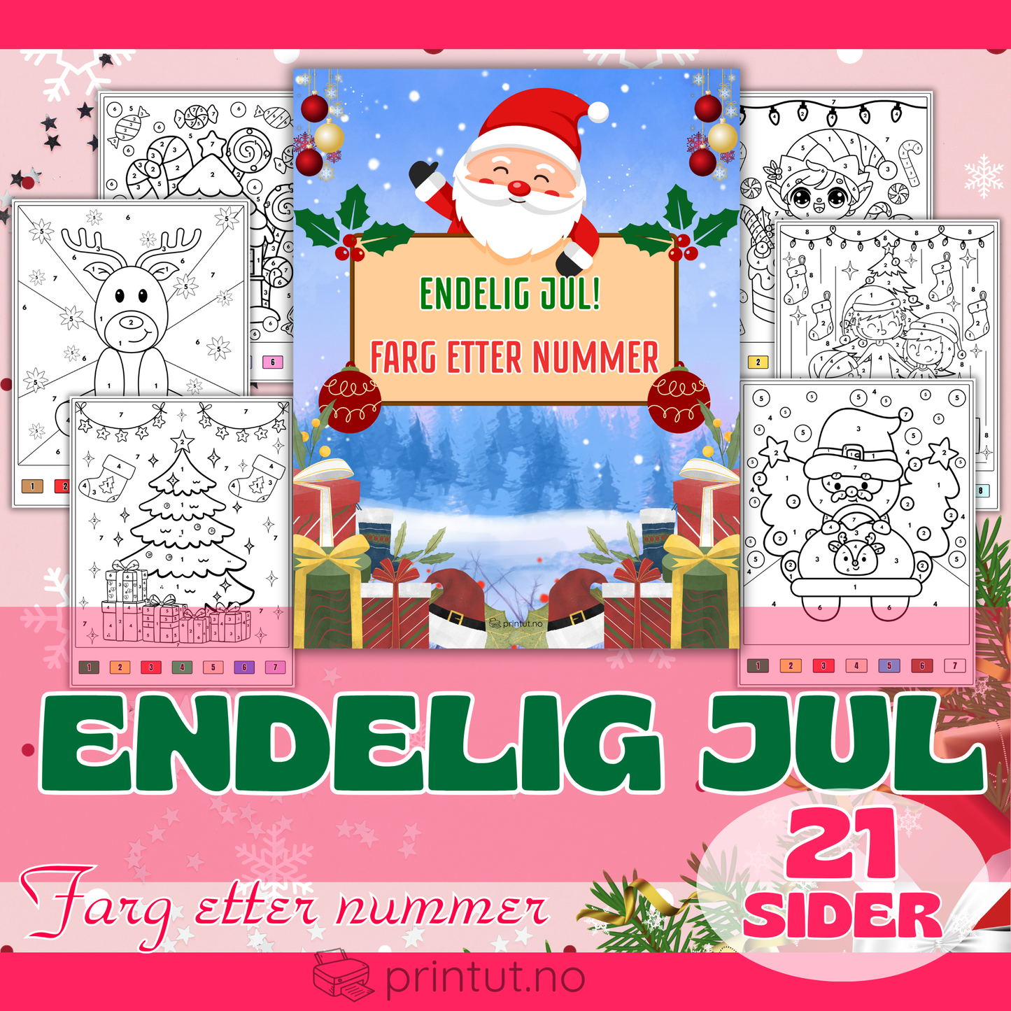 Jul-fargelegg etter nummer