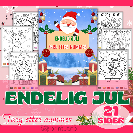 Jul-fargelegg etter nummer