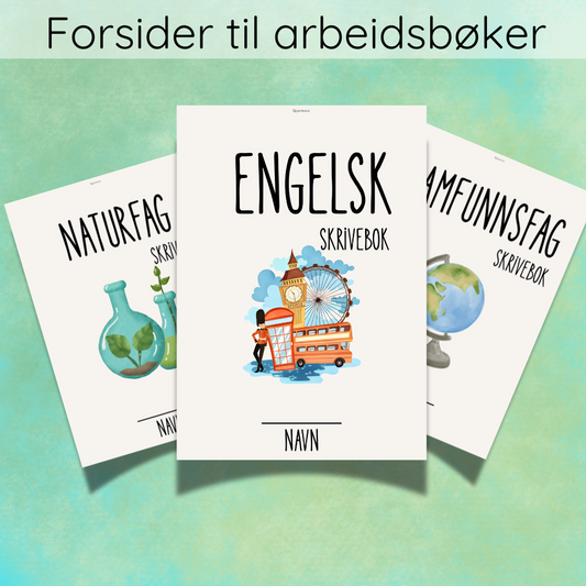 Forside skrivebøker | GRATIS | Alle fag