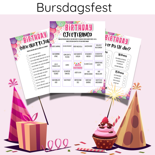 Bursdagsfest for henne ( voksen)