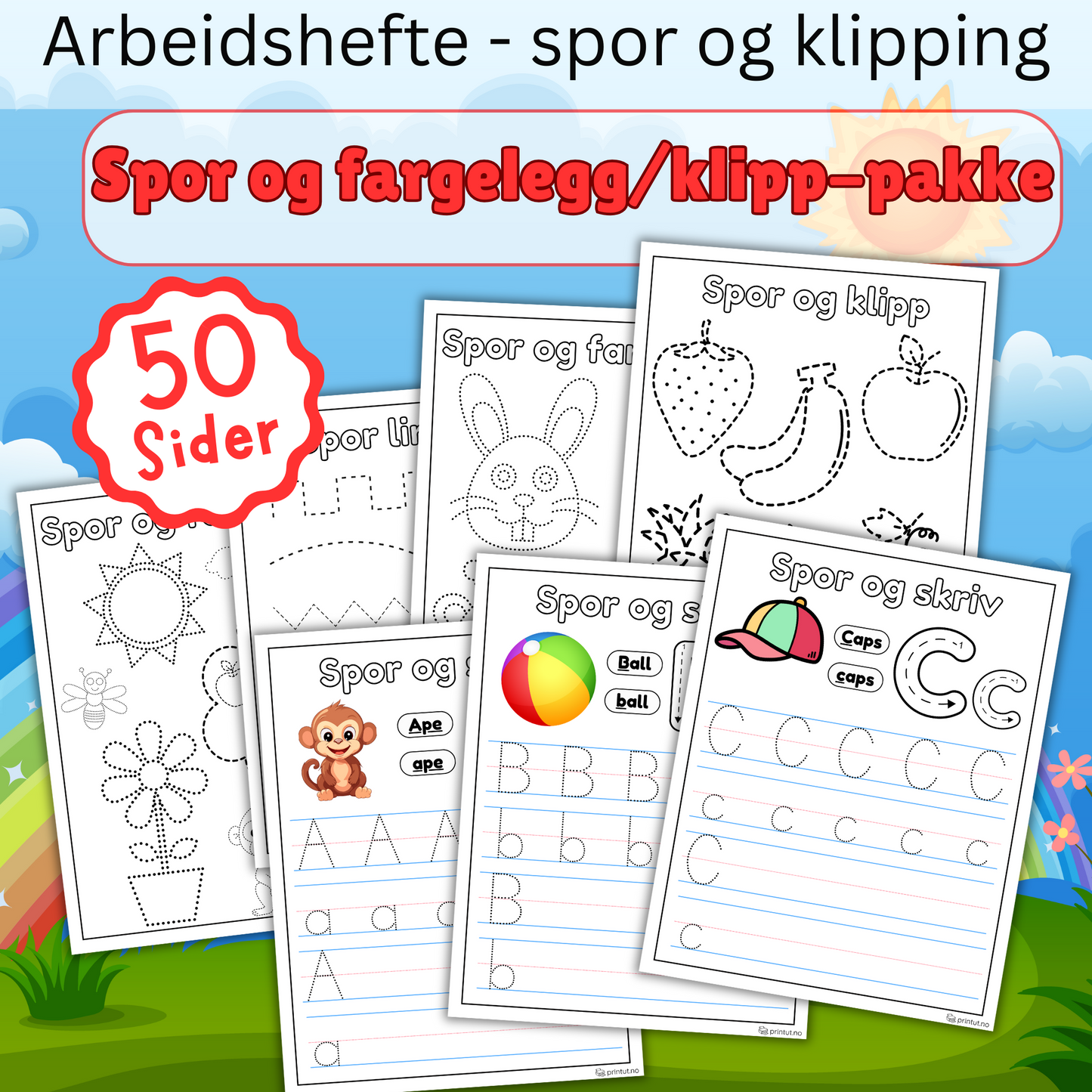 Arbeidsshefte - spor og klipp