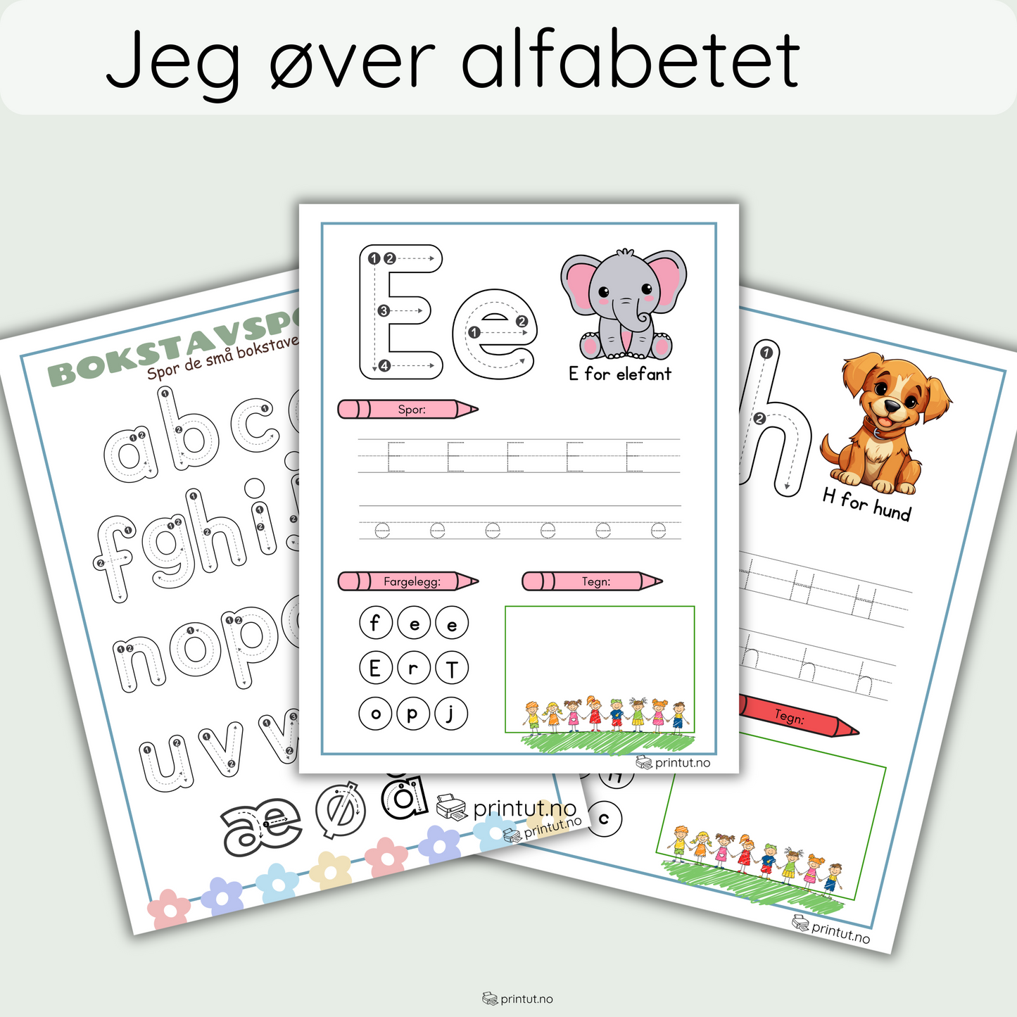 Alfabetet-jeg øver