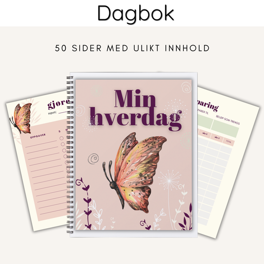 Dagbok - min hverdag, 50 sider