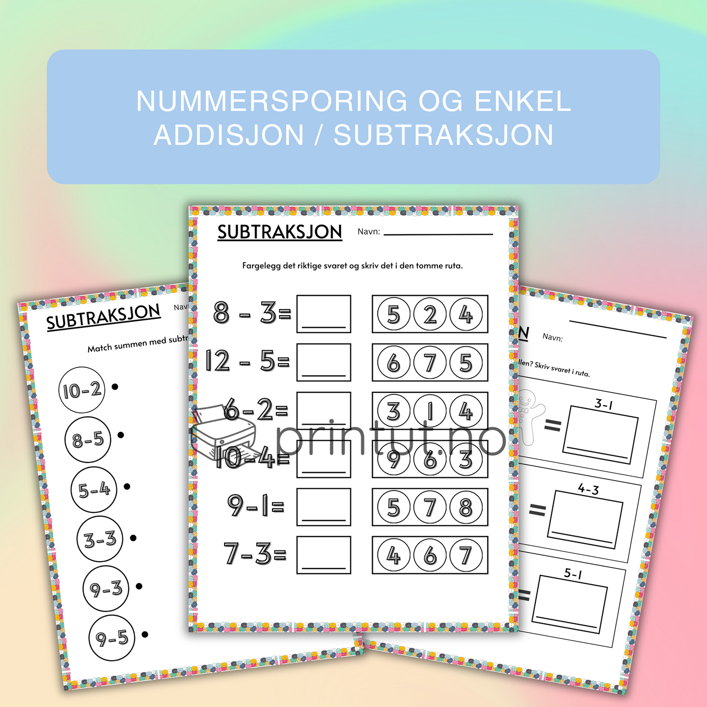 Addisjon og subtraksjon