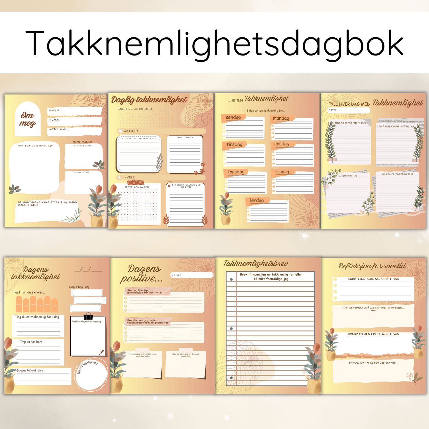 Takknemlighetsdagbok