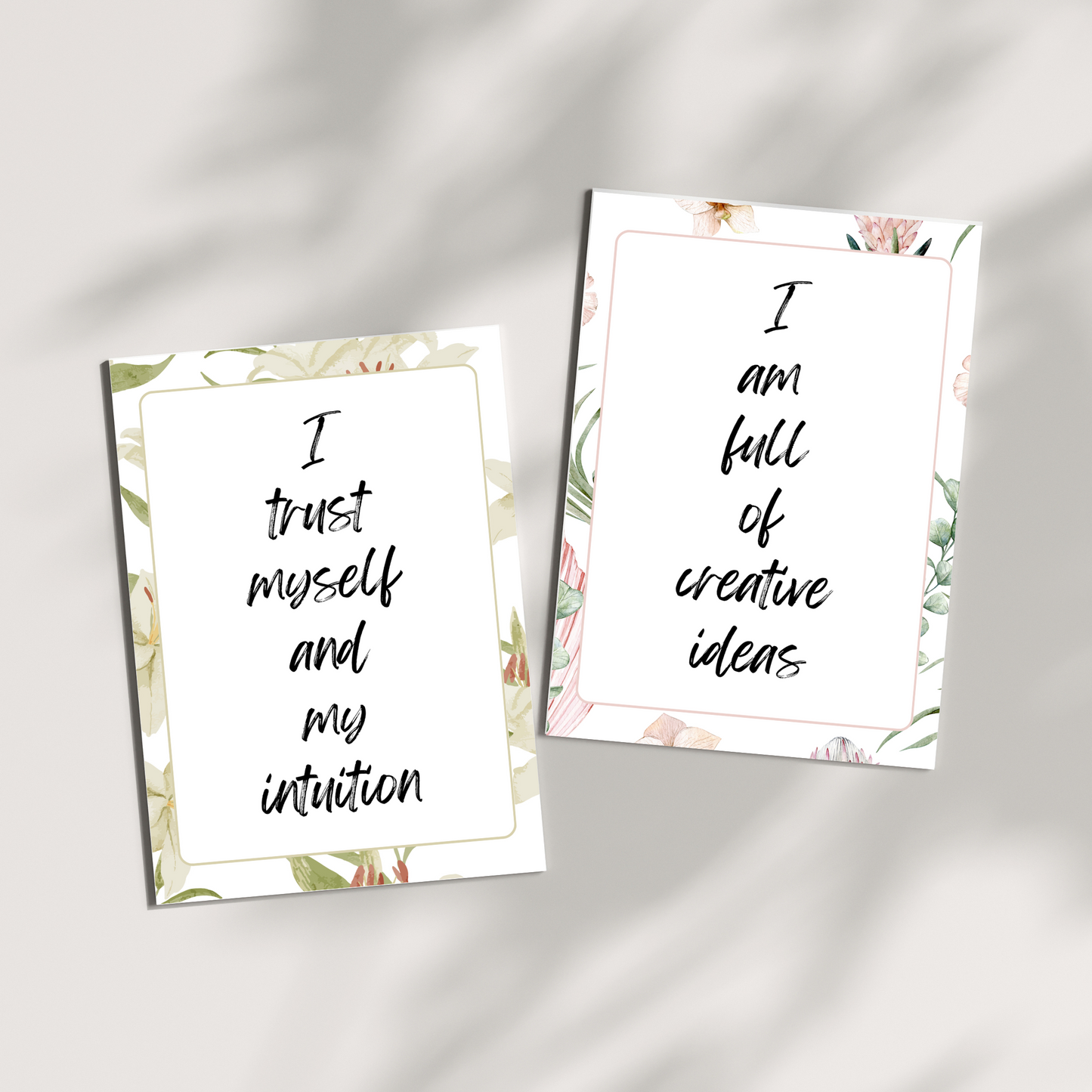 Affirmation card – engelsk – GRATIS | 27 motiverende affirmasjonskort for daglig inspirasjon