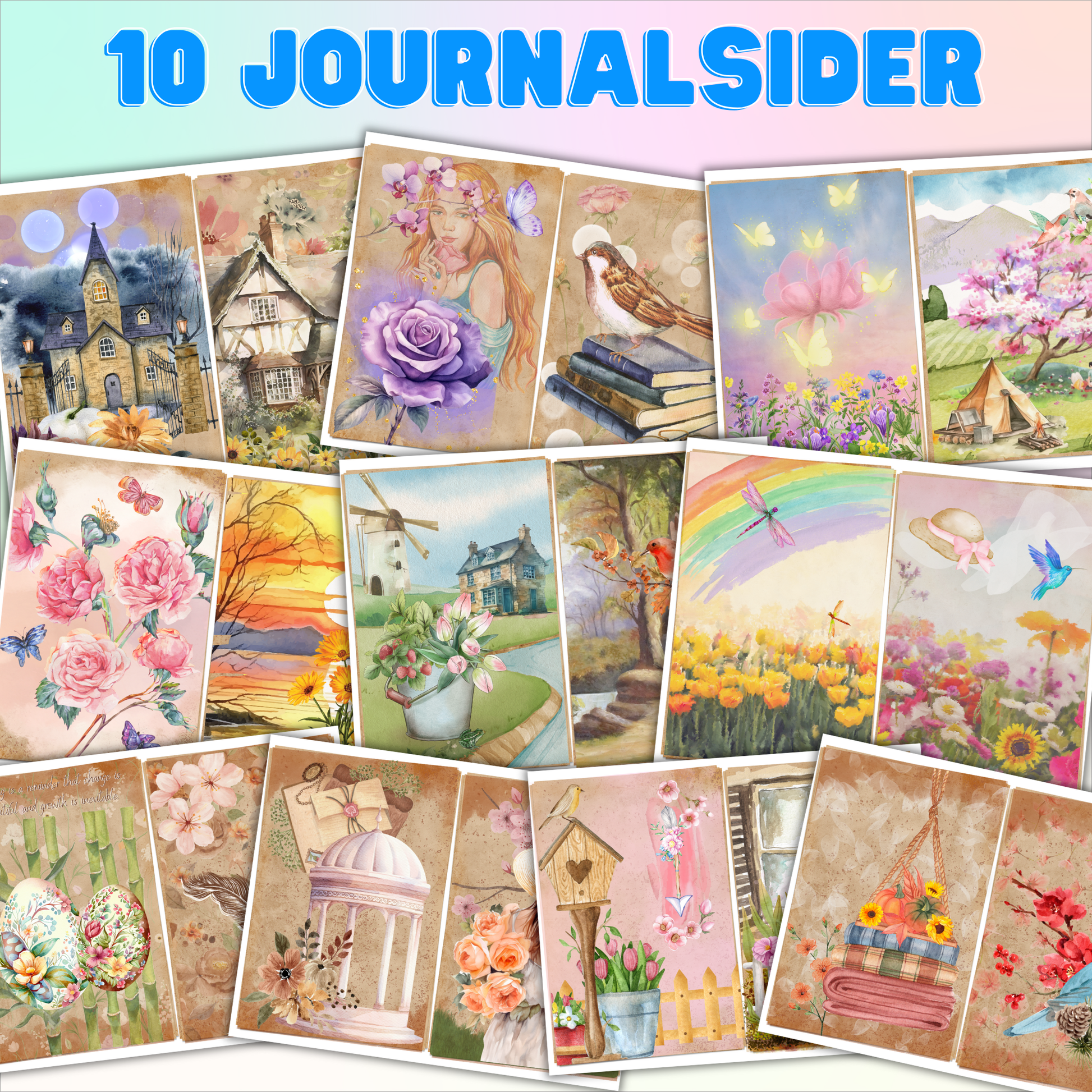 perfekt for DIY-journaler og scrapbooking.
