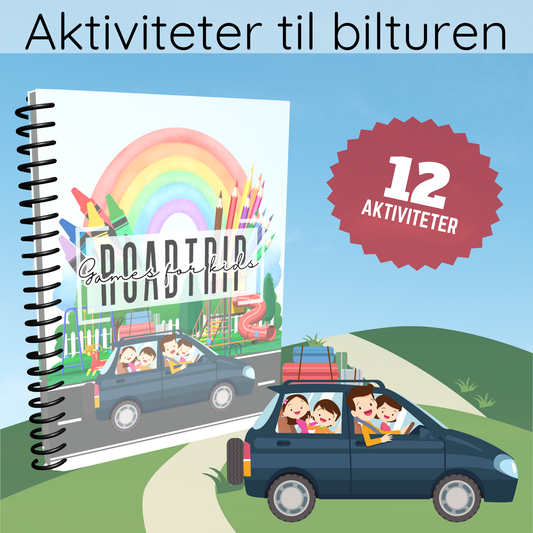 – 12 morsomme oppgaver og spill for barn på reise.
