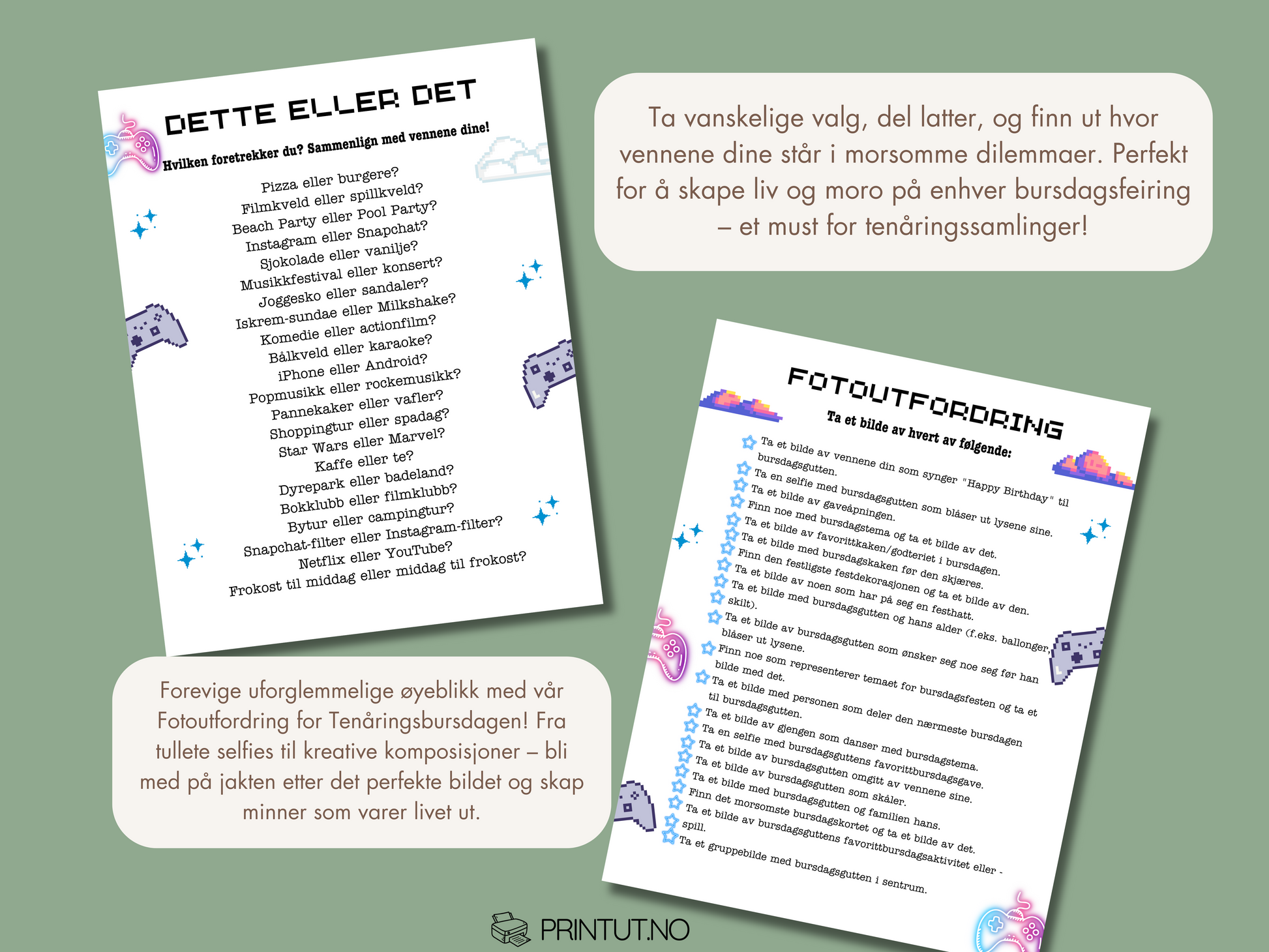 Utsnitt av en ordspill-aktivitet fra spillpakken med kreative oppgaver.
